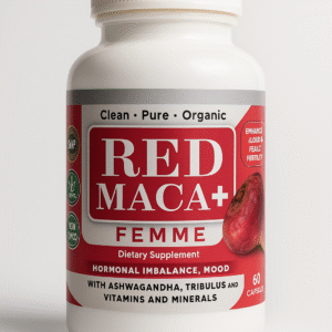 red maca+ femme caps